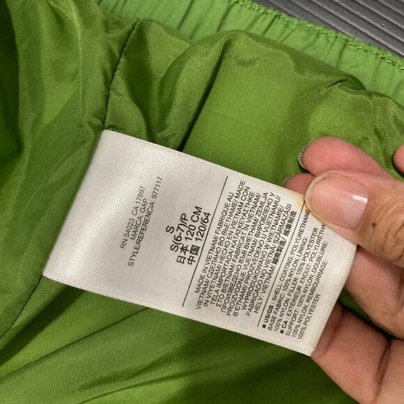 GAP Kids Bright Neon Green Zippered Puffer Jacket Vest Unisex Small - Picture 11 of 14